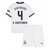 Fotbalové Dres Borussia Dortmund Nico Schlotterbeck #4 Dětské Alternativní 2024-25 Krátký Rukáv (+ trenýrky)